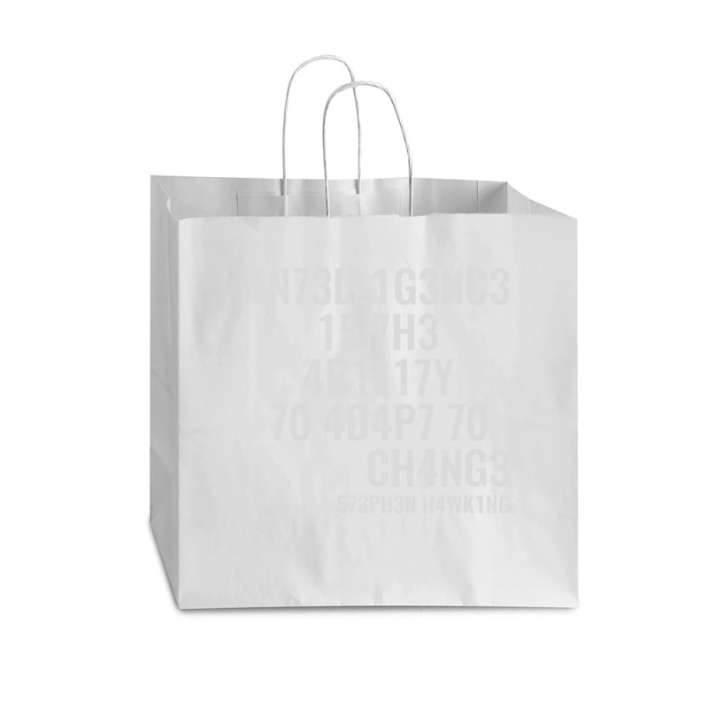 Intelligence Is The Ability To Adapt To Change Vogue Paper Bag - 16 X 6 X 12 | Artistshot