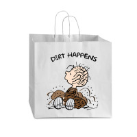 Peanuts Pig Pen Dirt Happens   Pig Pen Peanuts Vogue Paper Bag - 16 X 6 X 12 | Artistshot