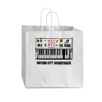 Motion City Soundtrack Merch Synth Vogue Paper Bag - 16 X 6 X 12 | Artistshot