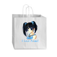 I Love Anime! Anime Girl Vogue Paper Bag - 16 X 6 X 12 | Artistshot