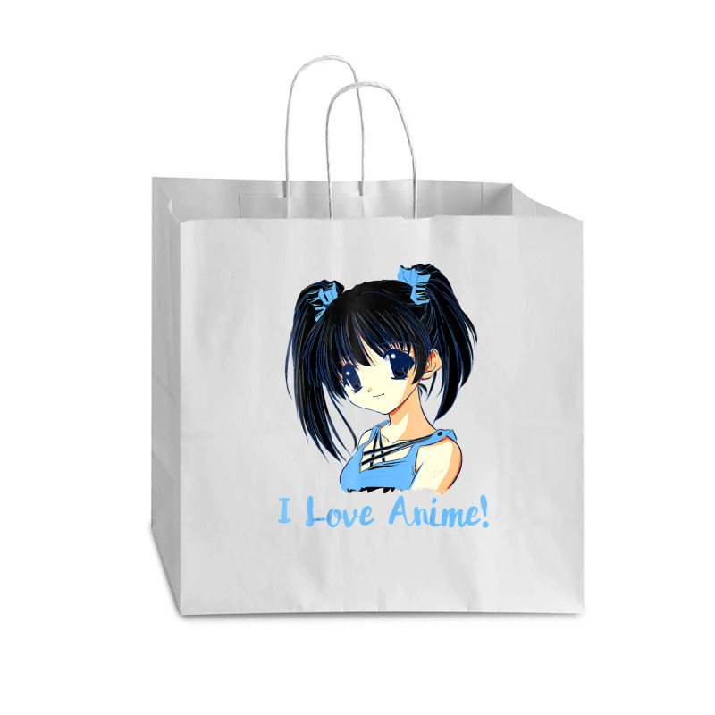 I Love Anime! Anime Girl Vogue Paper Bag - 16 x 6 x 12 by FranklinTepper1 | Artistshot