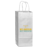 Directed By Wes Anderson Wine Paper Bag - 5 1/2 X 3 1/4 X 13 | Artistshot