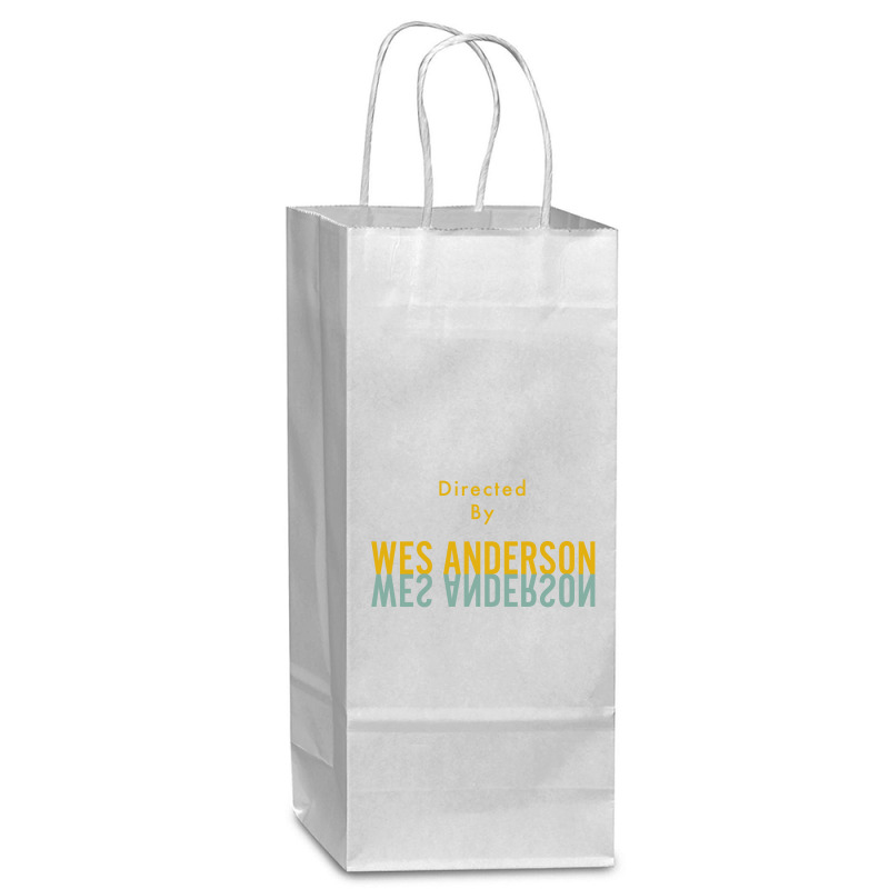 Directed By Wes Anderson Wine Paper Bag - 5 1/2 X 3 1/4 X 13 | Artistshot