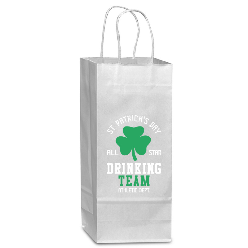 St. Patrick's Day Drinking Team Wine Paper Bag - 5 1/2 X 3 1/4 X 13 | Artistshot