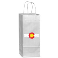 Vintage Colorado Flag Wine Paper Bag - 5 1/2 X 3 1/4 X 13 | Artistshot