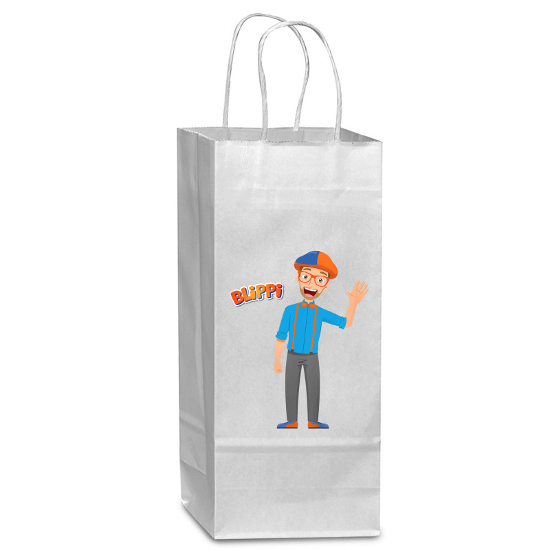 Blippi Blippi Kids Cartoon Blippi T Shirt Wine Paper Bag - 5 1/2 X 3 1/4 X 13 | Artistshot