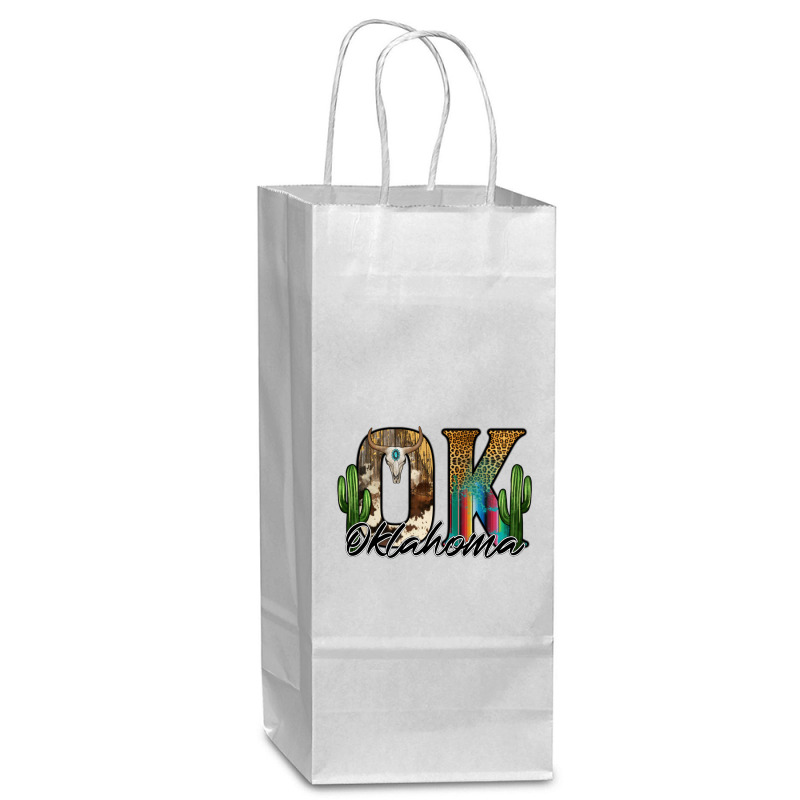 Oklahoma Wine Paper Bag - 5 1/2 X 3 1/4 X 13 | Artistshot