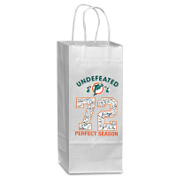 Miami Dolphin Undefeated Wine Paper Bag - 5 1/2 X 3 1/4 X 13 | Artistshot