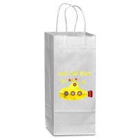 Yellow Submarine, The Yellow Submarine, Yellow, Submarine Wine Paper Bag - 5 1/2 X 3 1/4 X 13 | Artistshot