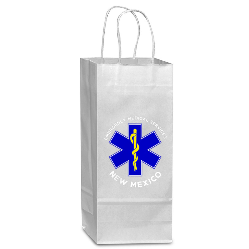 New Mexico Ems Emergency Medical Services Emt Medic Wine Paper Bag - 5 1/2 X 3 1/4 X 13 | Artistshot