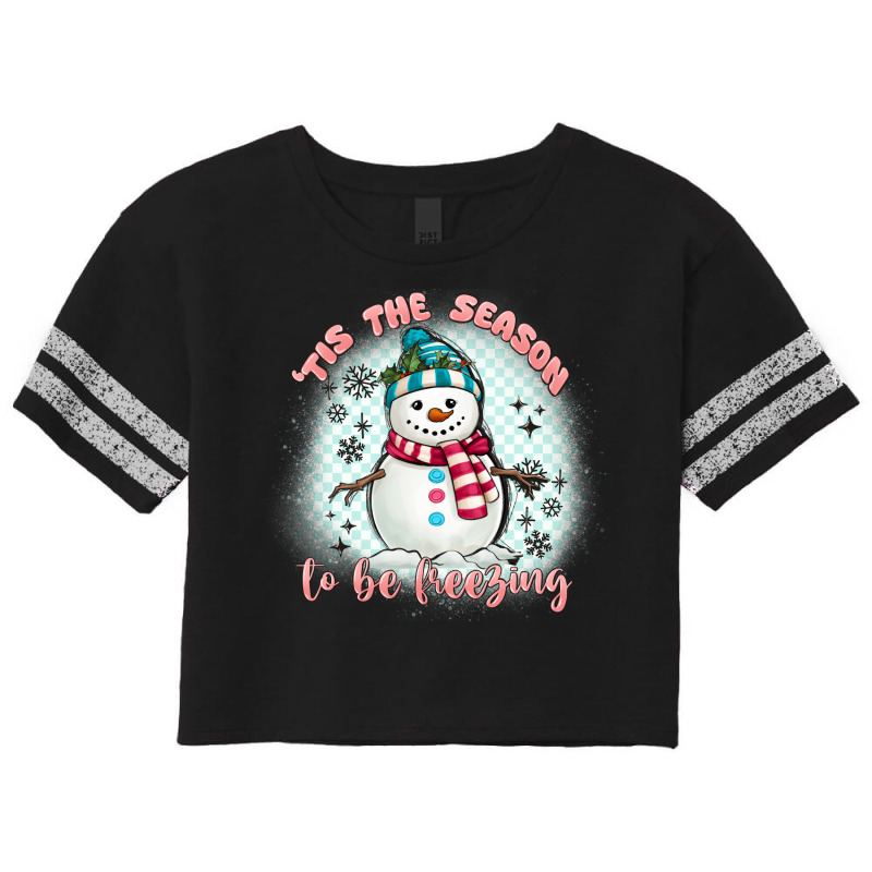 'tis The Season To Be Freezing Scorecard Crop Tee by MaliasSmallBusiness | Artistshot