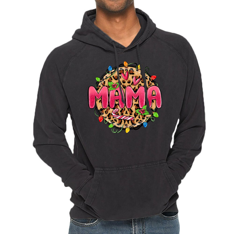 Mama Christmas Lights Vintage Hoodie by MaliasSmallBusiness | Artistshot