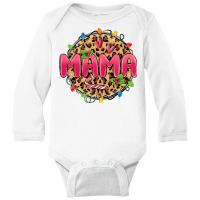 Mama Christmas Lights Long Sleeve Baby Bodysuit | Artistshot