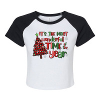 Its Wonderful Time Of The Year Raglan Crop Top | Artistshot