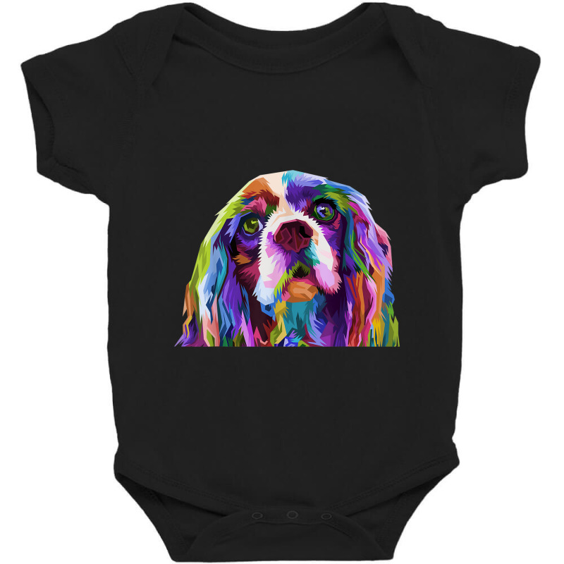 English Cocker Spaniel Art Portrait Dog Baby Bodysuit by YenNgoc | Artistshot