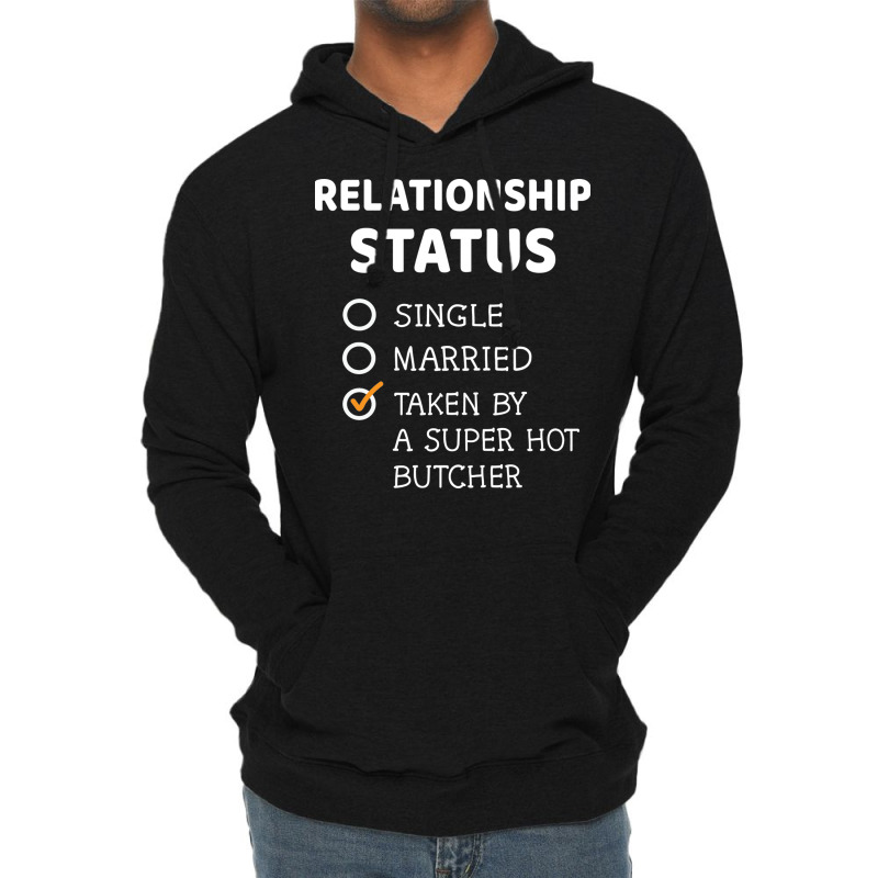 Relationship Status Single Married Taken By A Supe Lightweight Hoodie | Artistshot