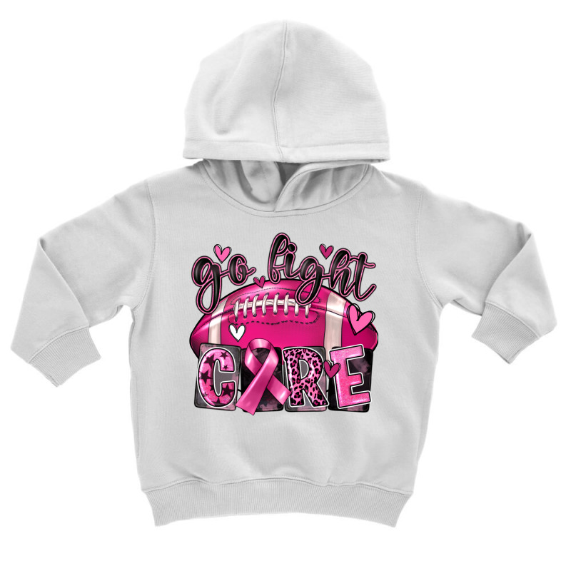 Go Fight Cure Football Toddler Hoodie by FaDigitalArtStudio | Artistshot