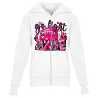 Go Fight Cure Football Youth Zipper Hoodie | Artistshot