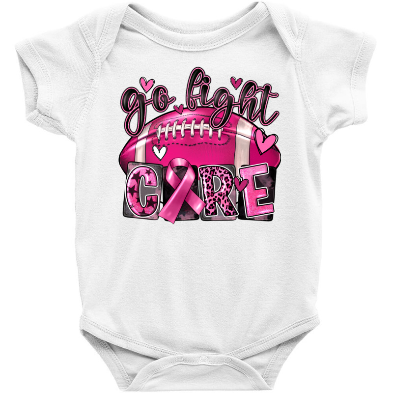 Go Fight Cure Football Baby Bodysuit by FaDigitalArtStudio | Artistshot