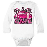 Go Fight Cure Football Long Sleeve Baby Bodysuit | Artistshot