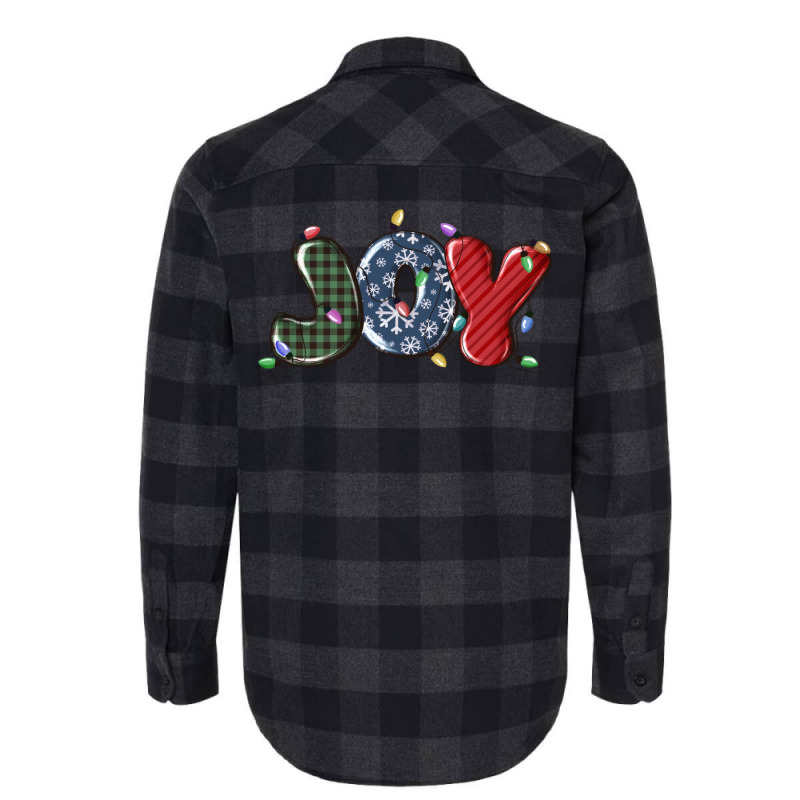 Joy Christmas Lights Flannel Shirt by MaliasSmallBusiness | Artistshot