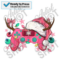 Pink Christmas Game Controller Sublimation Transfer | Artistshot