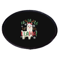 Fa La La Llama Oval Patch | Artistshot