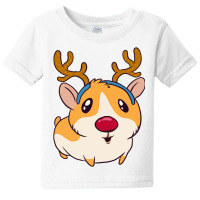 Guinea Pig With Antlers Christmas Merry Pigmas Xma Baby Tee | Artistshot