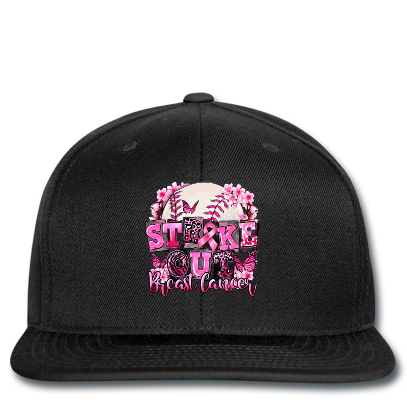 Strike Out Breast Cancer Baseball Printed hat by FaDigitalArtStudio | Artistshot