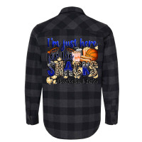 I'm Just Here For The Snacks #basketball Sister Flannel Shirt | Artistshot