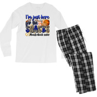 I'm Just Here For The Snacks #basketball Sister Men's Long Sleeve Pajama Set | Artistshot