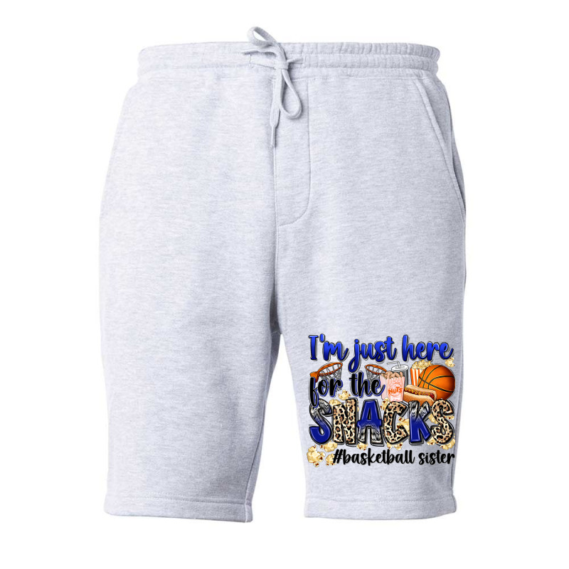 I'm Just Here For The Snacks #basketball Sister Fleece Short | Artistshot