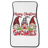 Merry Christmas Gnomies Front Car Mat | Artistshot