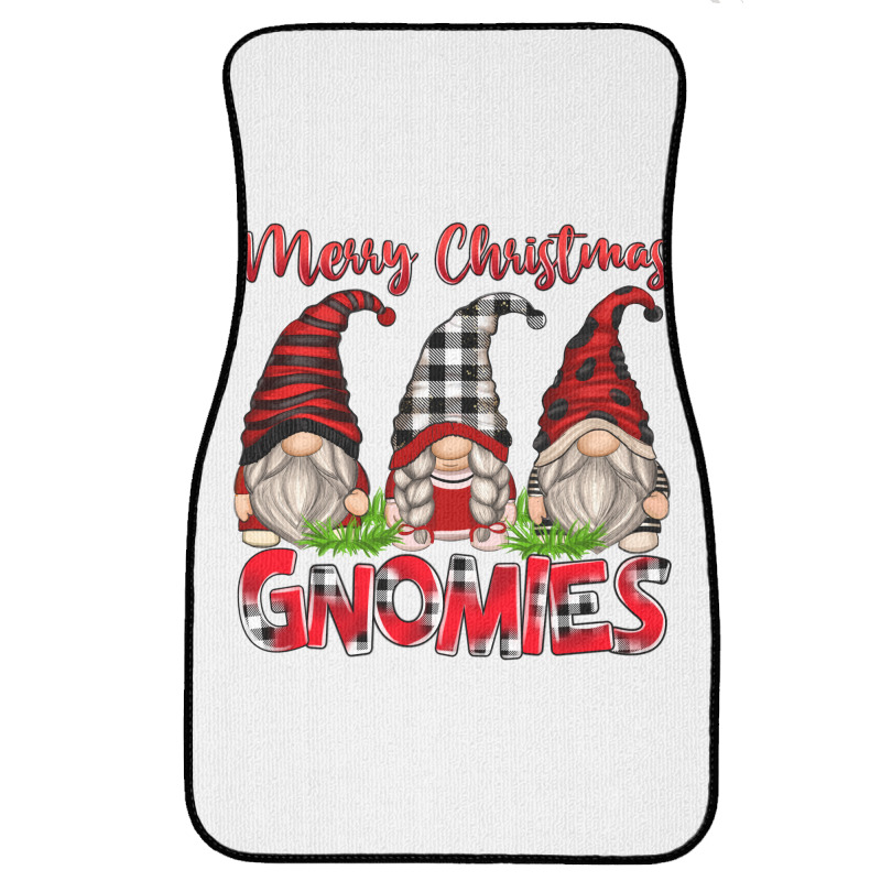 Merry Christmas Gnomies Front Car Mat | Artistshot