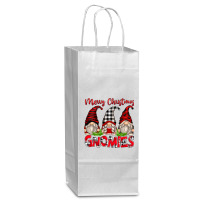 Merry Christmas Gnomies Wine Paper Bag - 5 1/2 X 3 1/4 X 13 | Artistshot