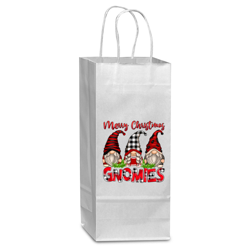 Merry Christmas Gnomies Wine Paper Bag - 5 1/2 X 3 1/4 X 13 | Artistshot