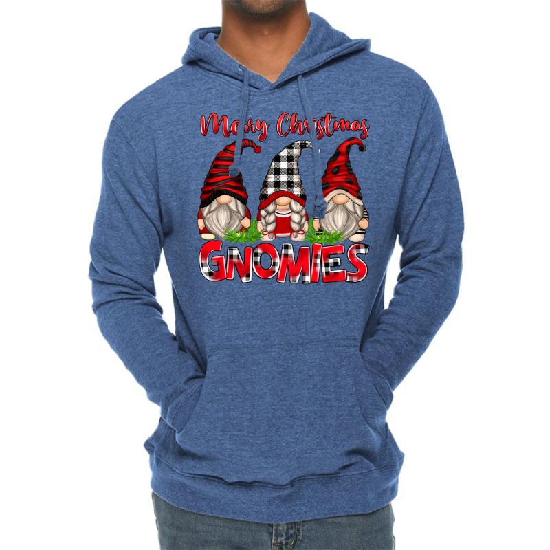 Merry Christmas Gnomies Lightweight Hoodie | Artistshot