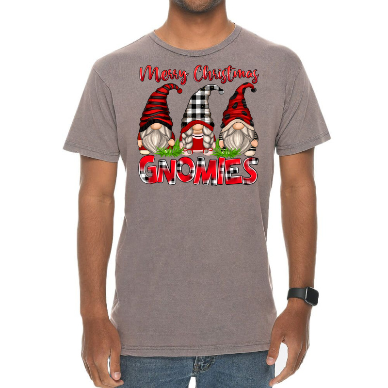 Merry Christmas Gnomies Vintage T-shirt | Artistshot