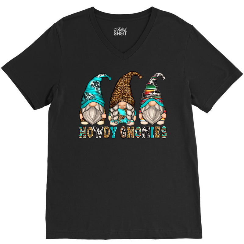 Howdy Gnomies V-neck Tee | Artistshot