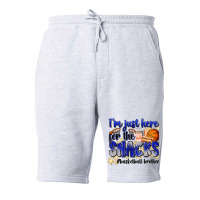 I'm Just Here For The Snacks #basketball Brother Fleece Short | Artistshot