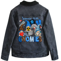 Scannin' With My Gnomies Unisex Sherpa-lined Denim Jacket | Artistshot