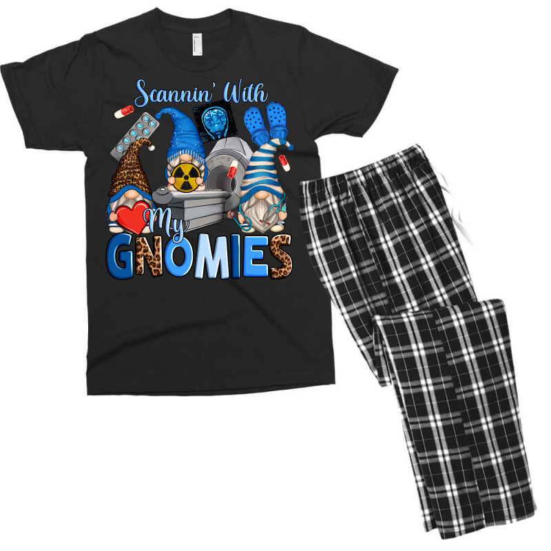 Scannin' With My Gnomies Men's T-shirt Pajama Set | Artistshot