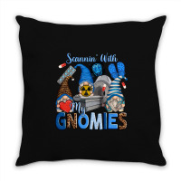 Scannin' With My Gnomies Throw Pillow | Artistshot