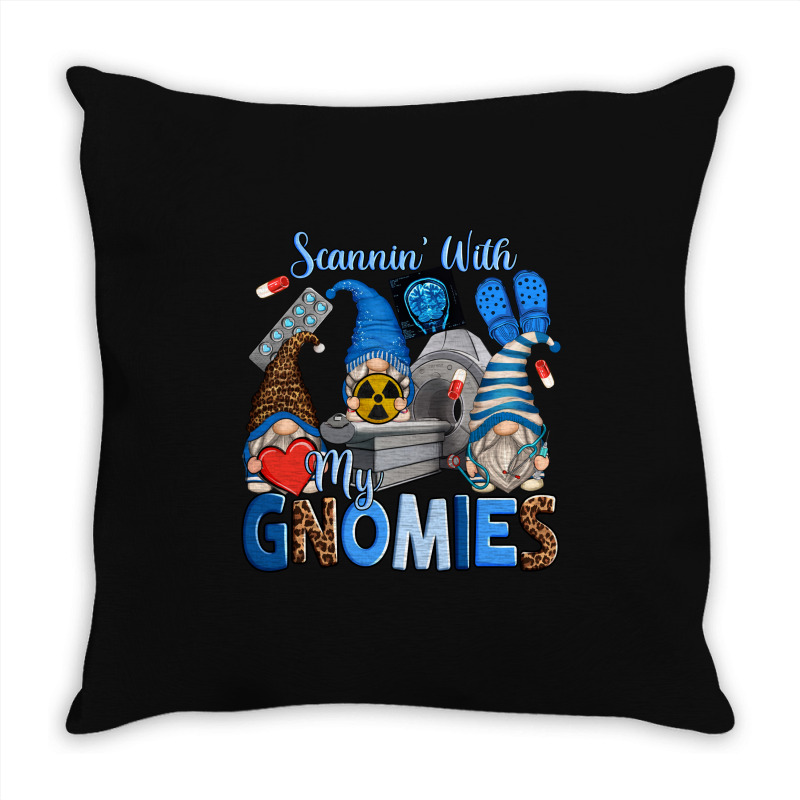 Scannin' With My Gnomies Throw Pillow | Artistshot