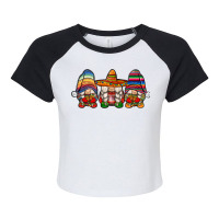 Mexican Gnomes Raglan Crop Top | Artistshot