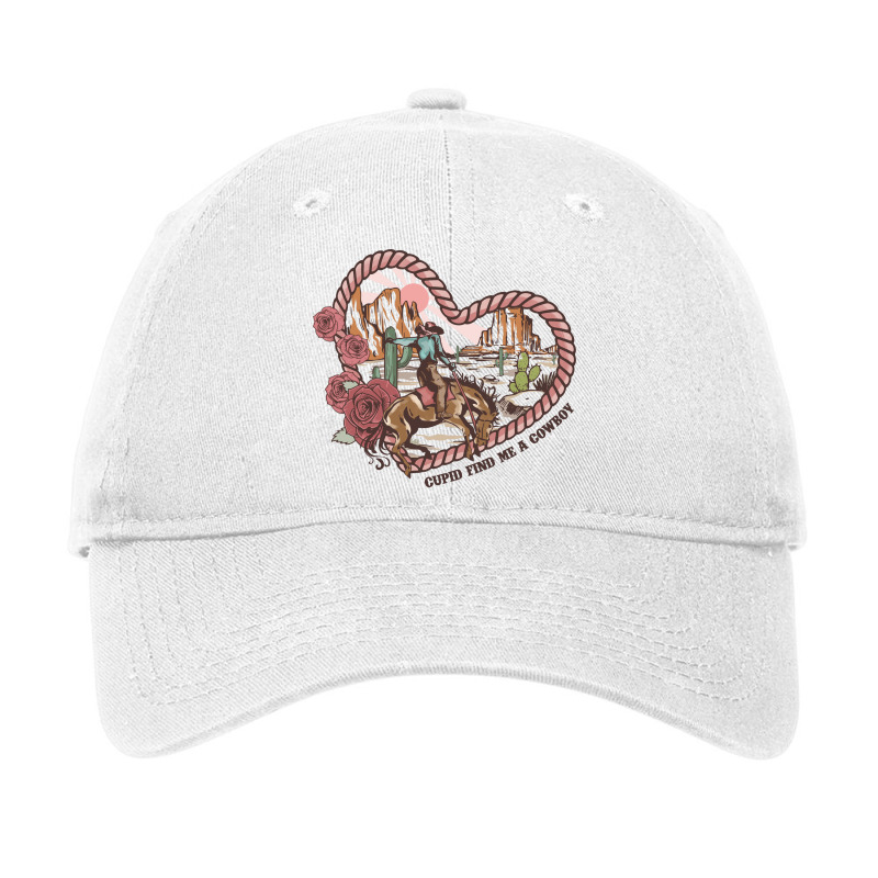 Cupid Find Me A Cowboy Sublimation Adjustable Cap | Artistshot