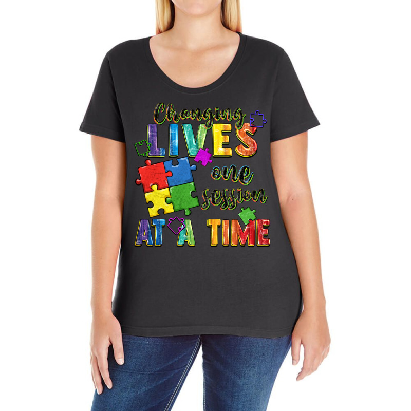 Changing Lives One Session At A Time Ladies Curvy T-Shirt by FaDigitalArtStudio | Artistshot