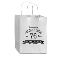 Aged 76 Years Cub Paper Bag - 8 X 4 1/2 X 10 1/4 | Artistshot