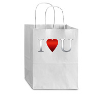 I Love U Heart Cub Paper Bag - 8 X 4 1/2 X 10 1/4 | Artistshot