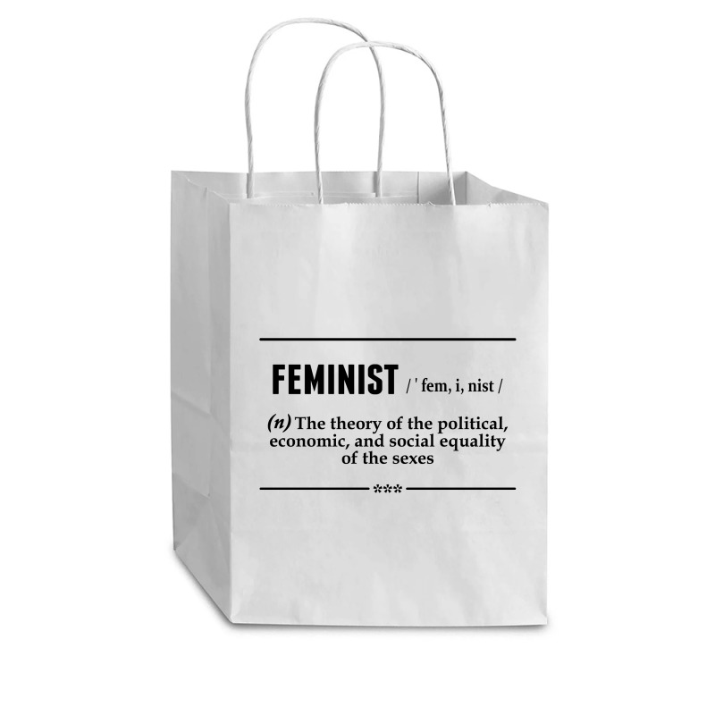 Feminist Noun Cub Paper Bag - 8 X 4 1/2 X 10 1/4 | Artistshot